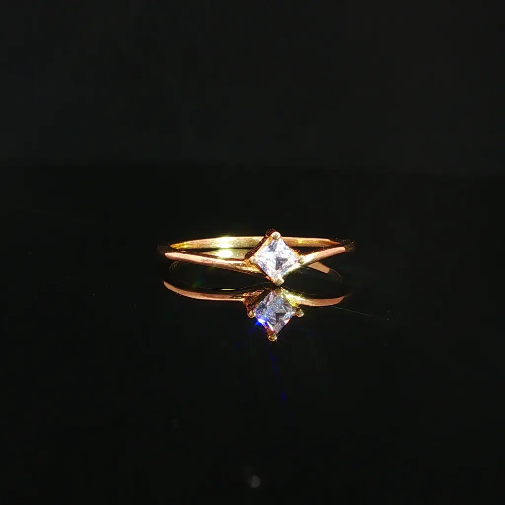 ANILLO SOLITARIO ORO AMARILLO
