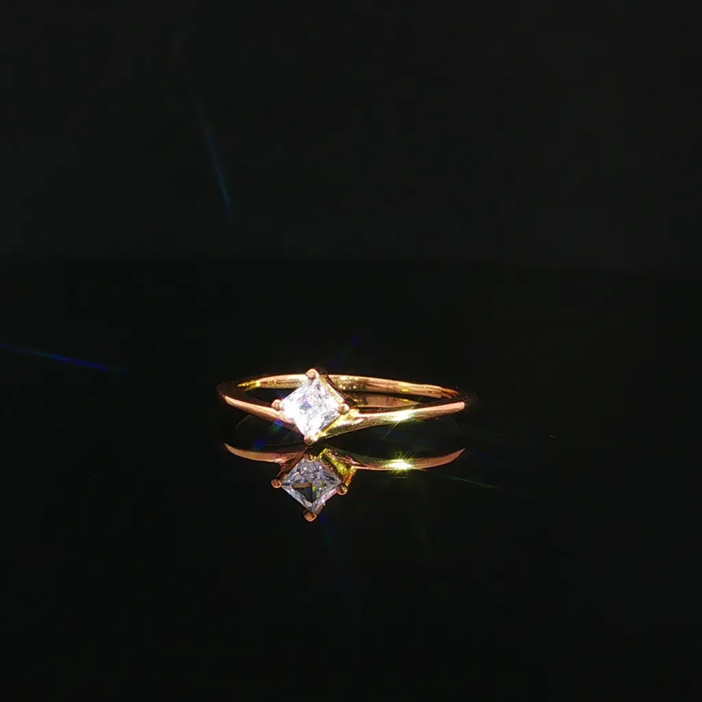 ANILLO SOLITARIO ORO AMARILLO