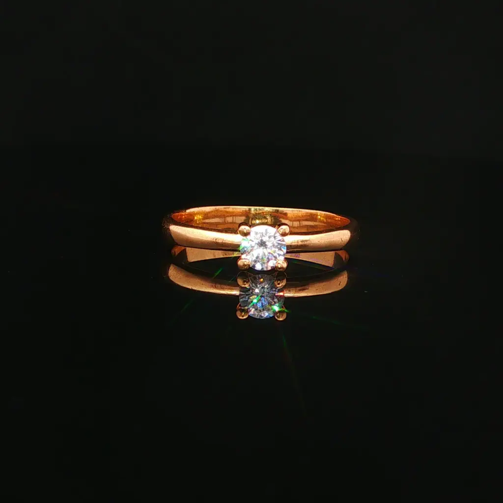 ANILLO SOLITARIO 4 UÑAS ORO AMARILLO
