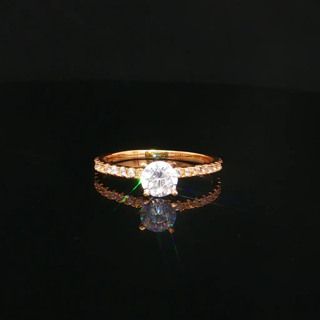 ANILLO SOLITARIO CASTING ORO AMARILLO
