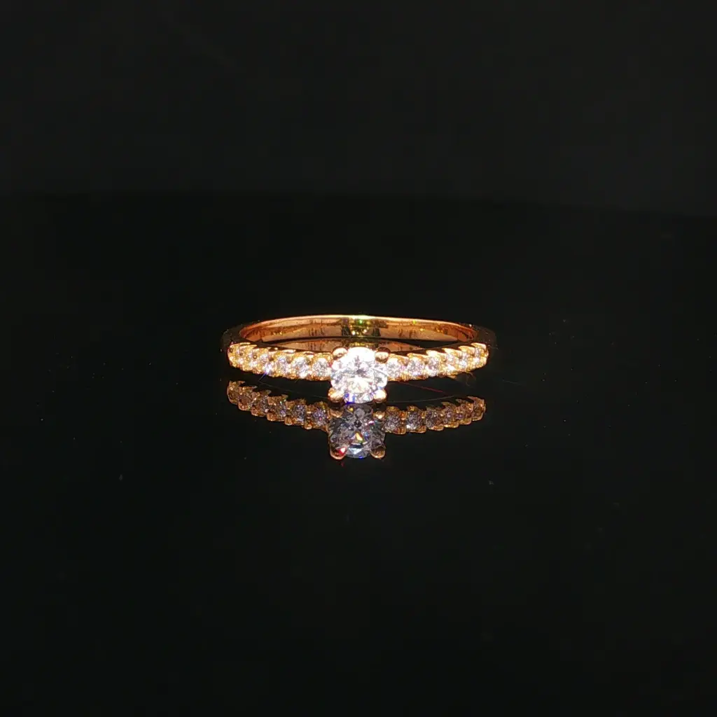ANILLO SOLITARIO CASTING ORO AMARILLO