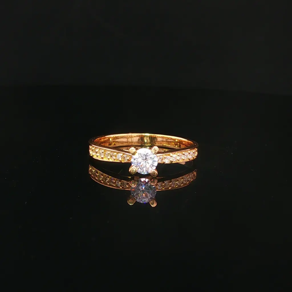 ANILLO SOLITARIO CASTING ORO AMARILLO
