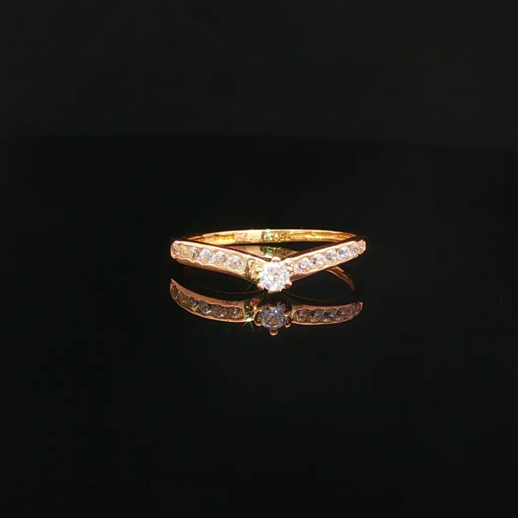 ANILLO SOLITARIO CASTING ORO AMARILLO