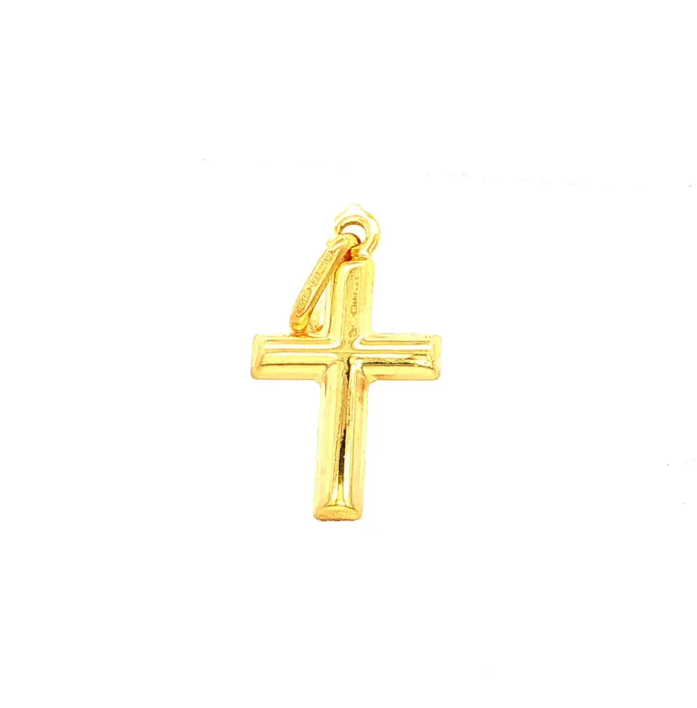 DIJE CRUZ ORO AMARILLO