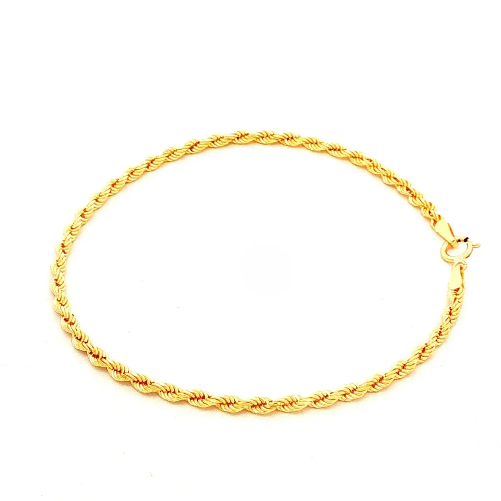 PULSERA FRANCISCANA DIAMANTADA ORO AMARILLO 