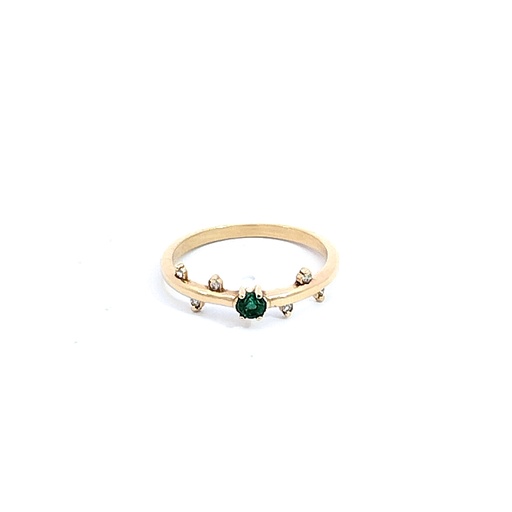 [A1132] ANILLO SOLITARIO DTE 0,084 PTS ESM 0,25 PTS OA