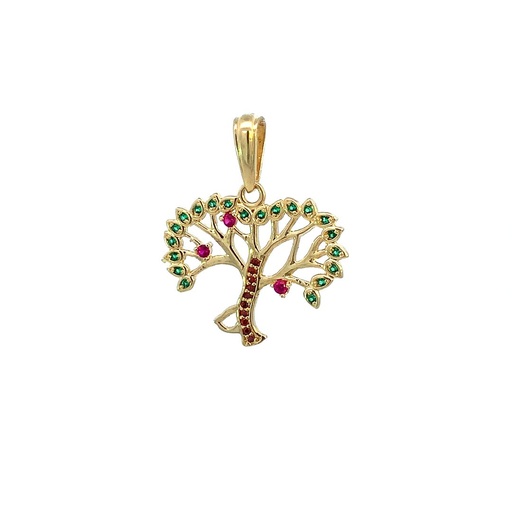 [CD634] DIJE ARBOL DE LA VIDA COLORES OA