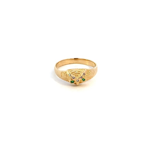 [CM229] ANILLO BUHO ORO AMARILLO               