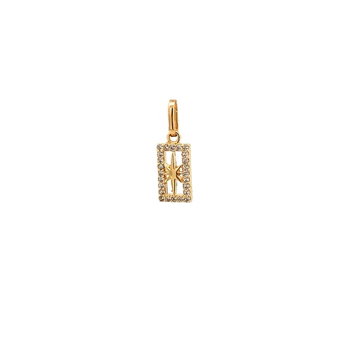 [CM286] DIJE ESTRELLA MARCO CASTING ORO AMARILLO    