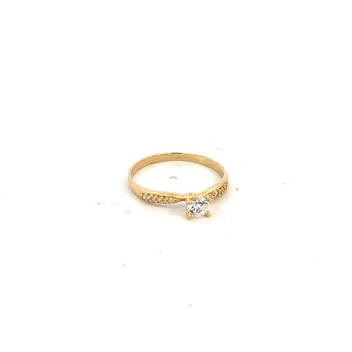 [CM307] ANILLO SOLITARIO CASTING ORO AMARILLO