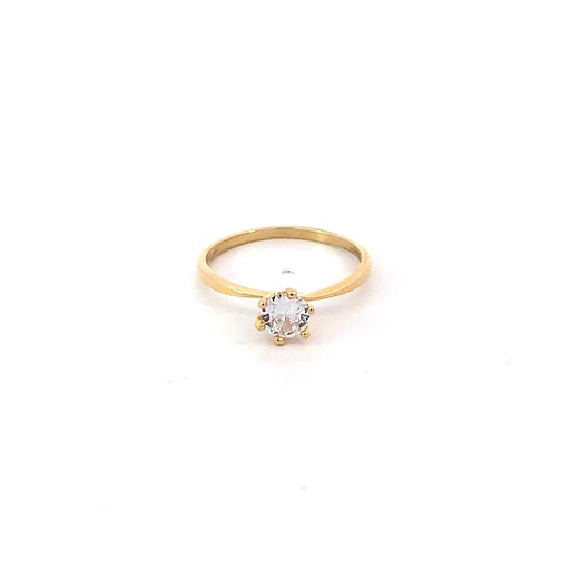 [CM311] ANILLO SOLITARIO ORO AMARILLO      