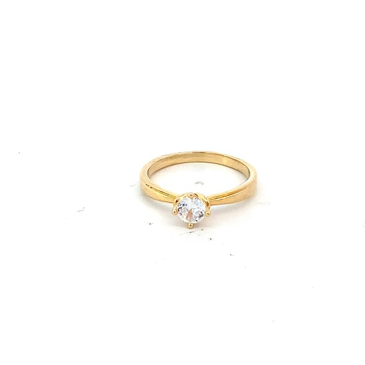 [CM322] ANILLO SOLITARIO ORO AMARILLO               