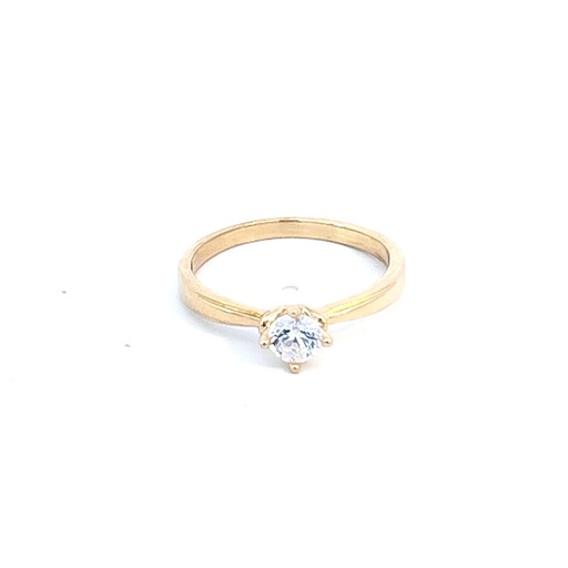 [CM323] ANILLO SOLITARIO ORO AMARILLO      