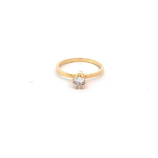 [CM326] ANILLO SOLITARIO ORO AMARILLO               