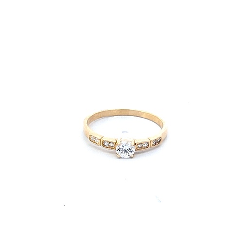 [CM332] ANILLO SOLITARIO CASTING ORO AMARILLO     