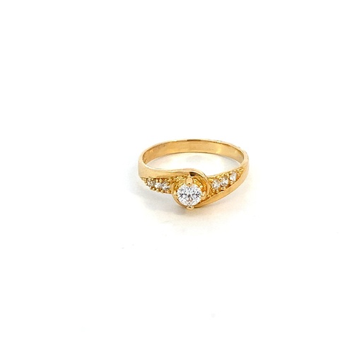 [CM337] ANILLO SOLITARIO CASTING ORO AMARILLO     