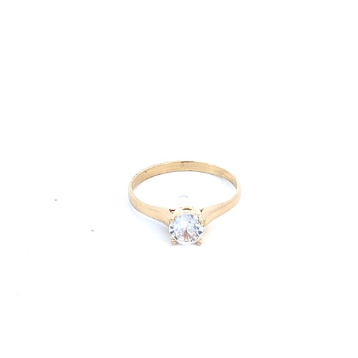 [CM392] ANILLO SOLITARIO ORO AMARILLO      