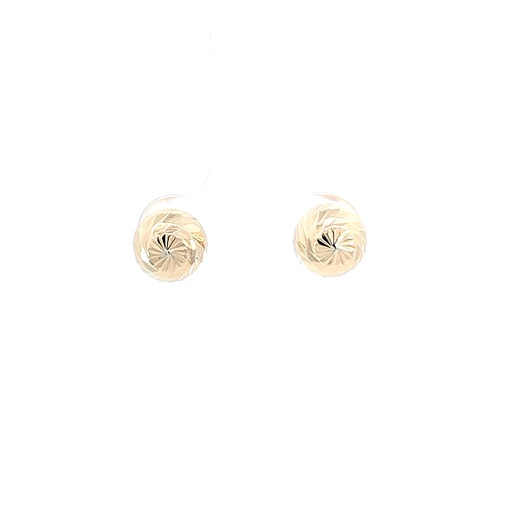 [D095] TOPO MEDIA BOLA DIAMANTADA ORO AMARILLO    