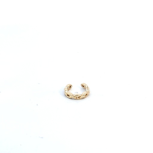 [GOLD10] EAR CUFF ESLABON ORO AMARILLO            