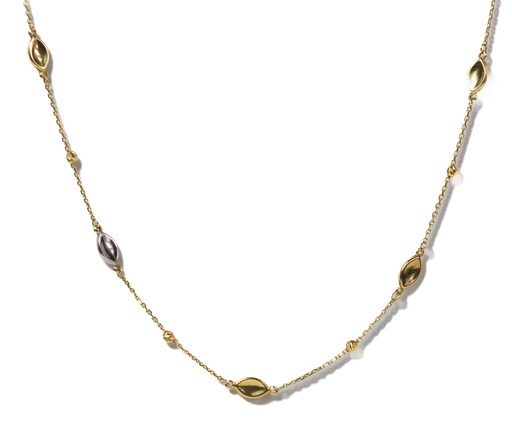 [GOLD145] CADENA HOJAS 3 OROS               
