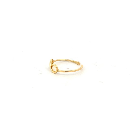 [GOLD26] ANILLO MEDIO DEDO INFINITO ORO AMARILLO         