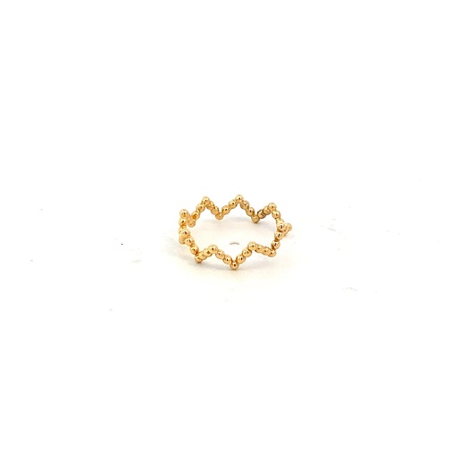 [GOLD30] ANILLO MEDIO DEDO ZIZA ORO AMARILLO         