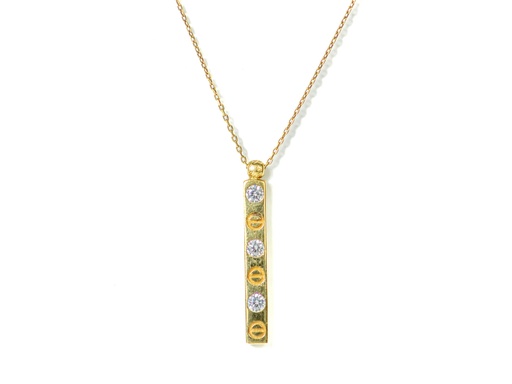 [GOLD320] CADENA BARRA CARTIER ORO AMARILLO            