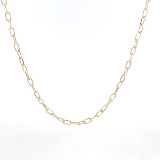 [GOLD331] CADENA PAPER CLIP ORO AMARILLO            