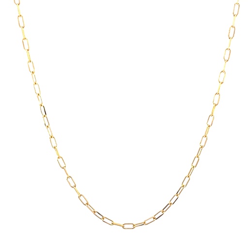 [GOLD346] CADENA PAPER CLIP ORO AMARILLO            