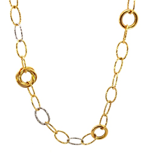 [GOLD54] CADENA ESPECIAL AROS 2 OROS     