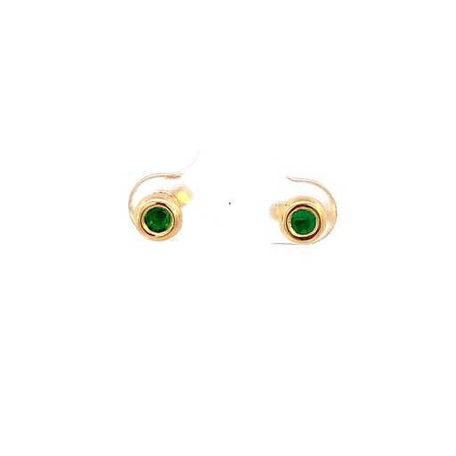 [HA021] TOPOS DONAS ESMERALDA ORO AMARILLO            
