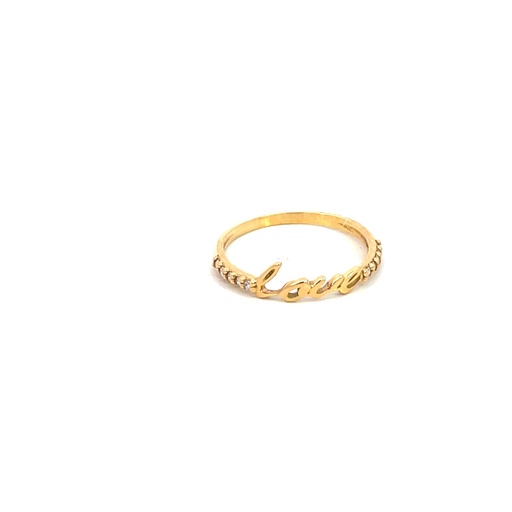 [HA091] ANILLO LOVE ORO AMARILLO DIAMANTE     