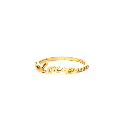 [HA092] ANILLO LOVE ORO AMARILLO DIAMANTE            