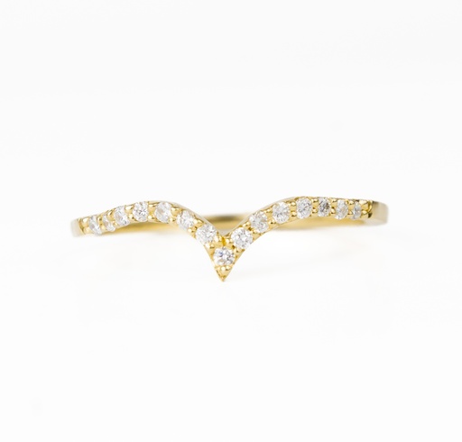 [HA248] ANILLO DIAMANTES ORO AMARILLO