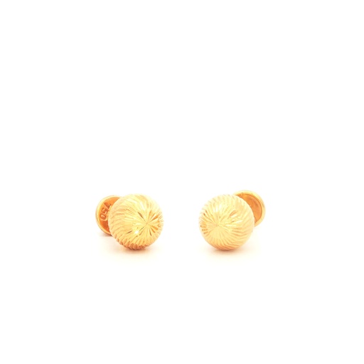 [HJ133] [HJ133] TOPOS BOLA DIAMANTADA NUMERO 7 ORO AMARILLO