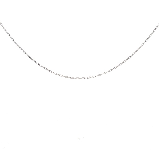 [IJ233] CADENA CAJON ORO BLANCO      