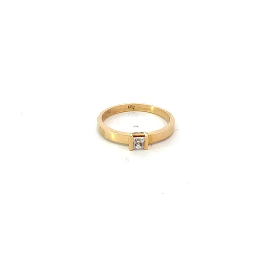 [J253] ANILLO SOLITARIO ORO AMARILLO      