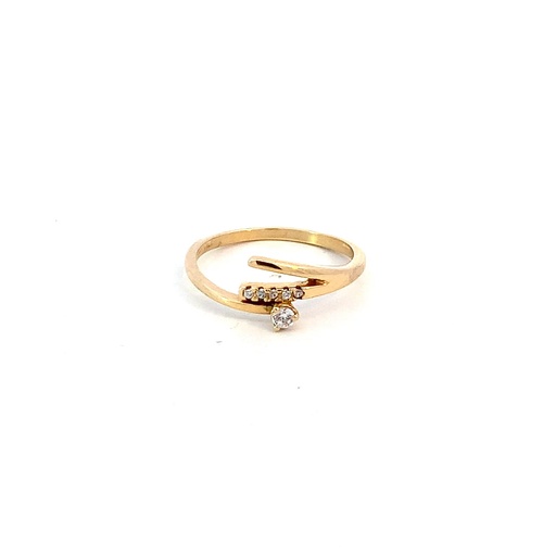 [J265] ANILLO SOLITARIO CASTING ORO AMARILLO            