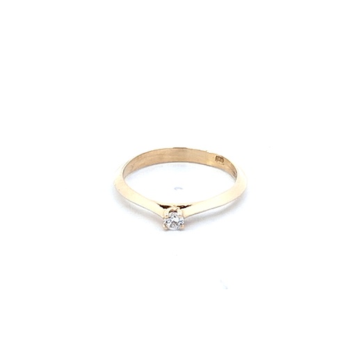 [MF010] ANILLO SOLITARIO ORO AMARILLO               