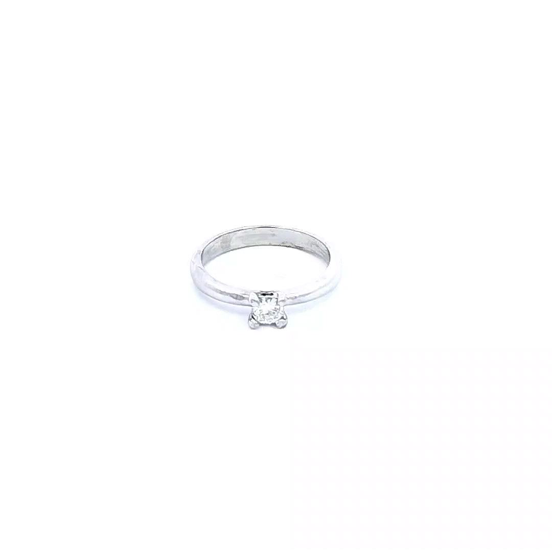[MF044] ANILLO SOLITARIO DIAMANTE ORO BLANCO            