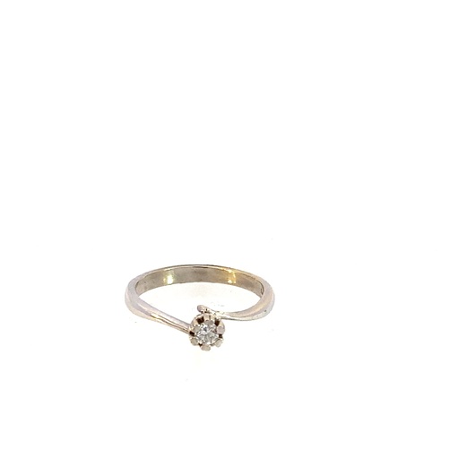 [MF047] ANILLO SOLITARIO DTE 0,125 PTS OB    