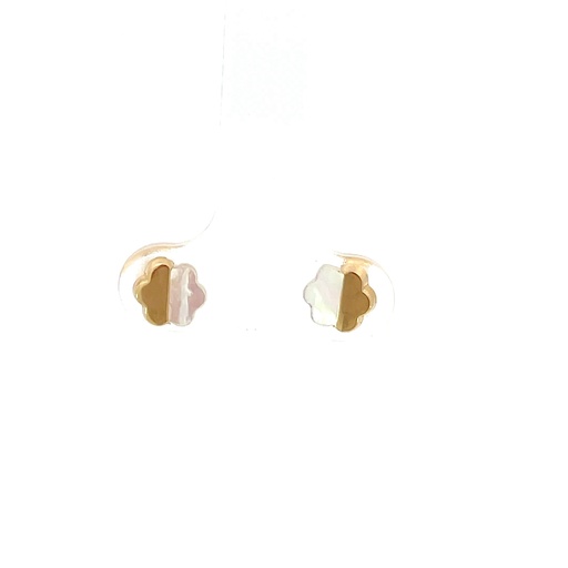 [SGA03] TOPOS FLOR NACAR ORO AMARILLO     