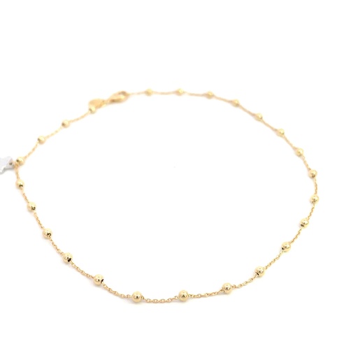 [SGA126] TOBILLERA BOLAS ESTRELLA DOS OROS            