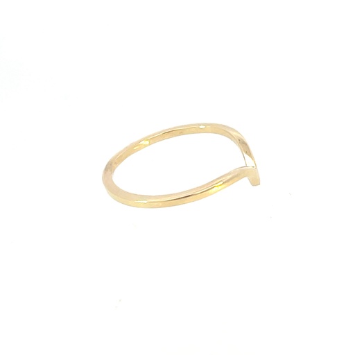[SGA231] ANILLO EN V ORO AMARILLO            