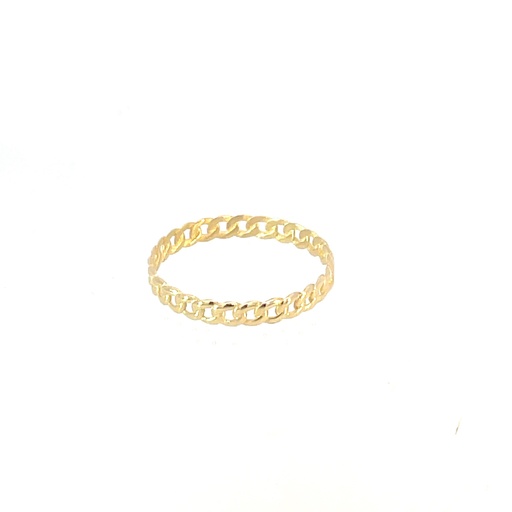 [SGA236] ANILLO CUBANO ORO AMARILLO               