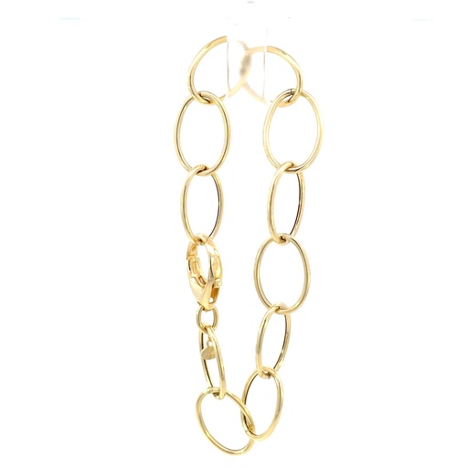 [SGA27] PULSERA ESPECIAL OVALOS ORO AMARILLO     