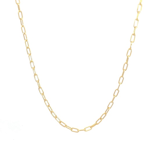 [SGA277] CADENA PAPER CLIP ORO AMARILLO     