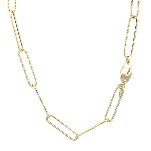 [SGA282] 266549 CADENA PAPER CLIP ORO AMARILLO  