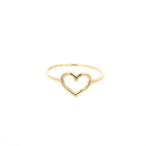 [SGA311] ANILLO CORAZON ORO AMARILLO               