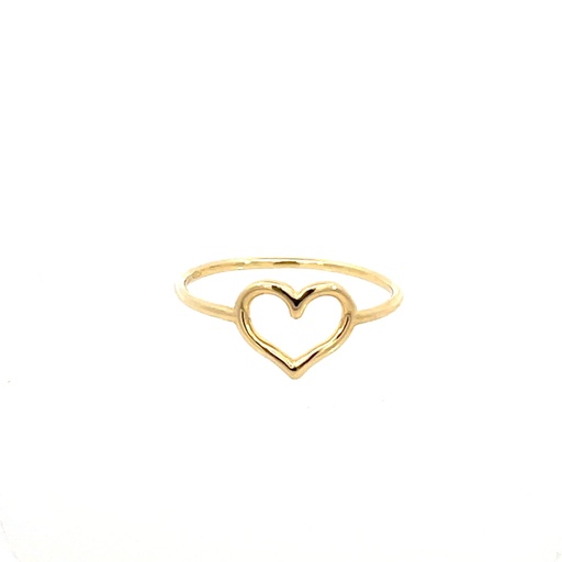 [SGA312] ANILLO CORAZON ORO AMARILLO      